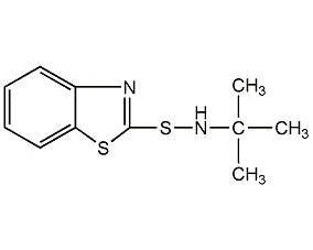 n-叔丁基-2-并噻唑亞磺酰胺結構式